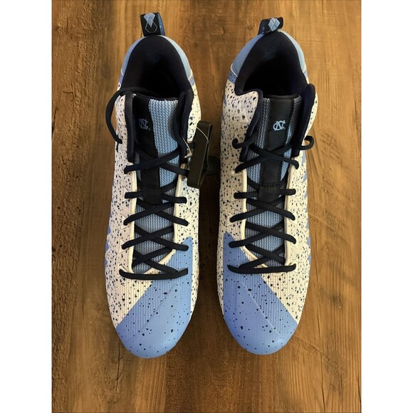 Nike Jordan UNC Alpha Menace Pro Mid D Football Cleats Size 13 PE Sample New - Picture 3 of 11